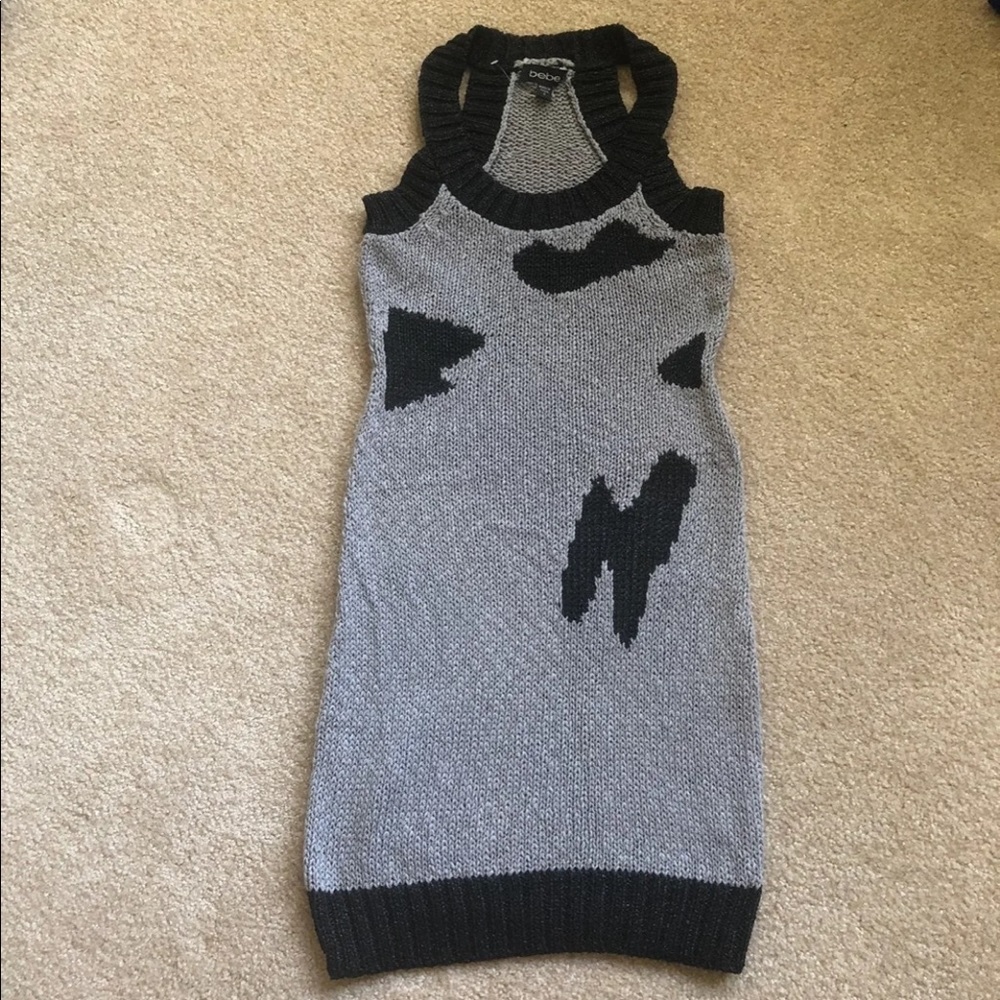 Racerback Bebe sweater dress
